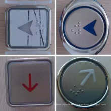 Elevator Round/Square Push Button, Elevator Stainless Steel Push Button